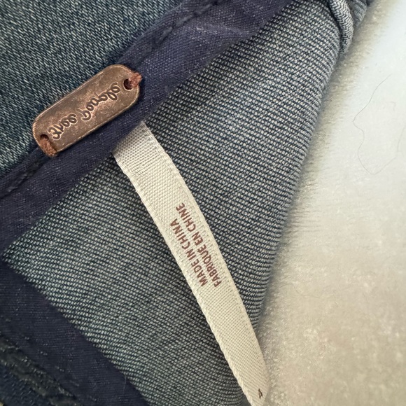 Free People Blue Denim Mini Skirt - Picture 3 of 4